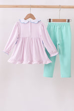 Load image into Gallery viewer, Premium turkey embroidery gingham pants set