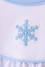 Load image into Gallery viewer, Premium blue snow bow embroidery bubble