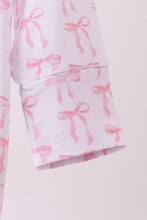 Load image into Gallery viewer, Premium tiny bow delight ruffle bamboo romper