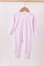 Load image into Gallery viewer, Premium tiny bow delight ruffle bamboo romper