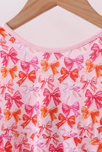 Load image into Gallery viewer, Premium berry blossom bows ruffle bamboo dress