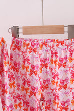 Load image into Gallery viewer, Premium berry blossom bows bamboo pants set