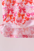 Load image into Gallery viewer, Premium berry blossom bows bamboo pants set