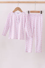 Load image into Gallery viewer, Premium tiny bow delight bamboo pants set