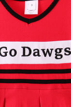 Load image into Gallery viewer, Premium Red Go Dawgs Georgia embroidery ruffle dress