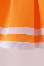 Load image into Gallery viewer, Premium Orange Tennessee Go Team embroidery ruffle dress