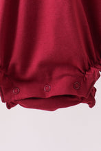 Load image into Gallery viewer, Premium Maroon Georgia bulldog bow embroidery bubble