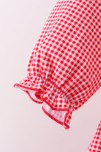 Load image into Gallery viewer, Premium Red Georgia bulldog embroidery ruffle pants set