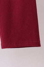 Load image into Gallery viewer, Premium Maroon Georgia stripe bulldog embroidery pants set