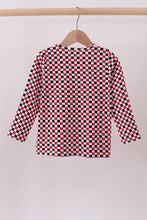 Load image into Gallery viewer, Checkered Georgia dog embroidery top