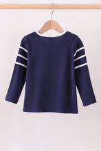 Load image into Gallery viewer, Premium Navy Auburn tiger applique top