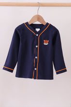 Load image into Gallery viewer, Premium Navy Auburn tiger embroidery cardigan