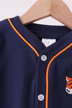 Load image into Gallery viewer, Premium Navy Auburn tiger embroidery cardigan