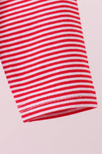 Load image into Gallery viewer, Premium Red Georgia bulldog embroidery stripe top