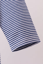 Load image into Gallery viewer, Premium Blue Auburn stripe tiger top