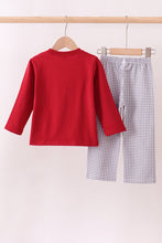 Load image into Gallery viewer, Premium Maroon Alabama elephant applique pants set