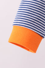 Load image into Gallery viewer, Premium Blue Auburn stripe tiger embroidery dress