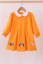 Load image into Gallery viewer, Premium Orange Tennessee puppy applique dress