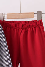 Load image into Gallery viewer, Premium Maroon Alabama elephant embroidery gingham pants set