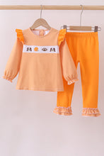 Load image into Gallery viewer, Premium Orange Tennessee puppy football embroidery ruffle pants set