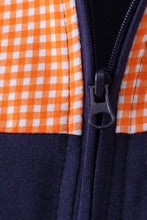 Load image into Gallery viewer, Premium Navy Auburn embroidery ruffle top