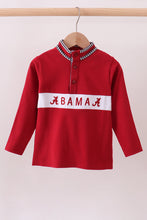 Load image into Gallery viewer, Premium Maroon Alabama embroidery top