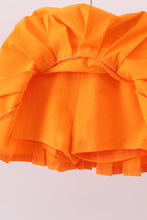 Load image into Gallery viewer, Premium Orange Clemson stripe football embroidery skorts set