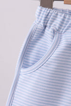 Load image into Gallery viewer, Premium Blue&white stripe bow shorts