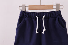 Load image into Gallery viewer, Premium Navy drawstring shorts