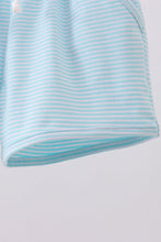 Load image into Gallery viewer, Premium Mint&white stripe drawstring shorts