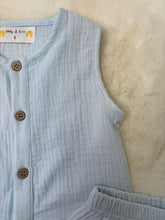 Load image into Gallery viewer, Premium Sky muslin boy shorts set
