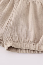 Load image into Gallery viewer, Premium Beige muslin boy shorts set