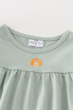 Load image into Gallery viewer, Premium Green turkey embroidery girl set