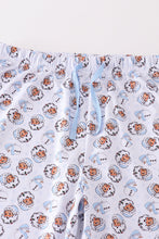 Load image into Gallery viewer, Premium blue christmas santa claus print men pajama pants