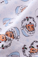 Load image into Gallery viewer, Premium blue christmas santa claus print men pajama pants