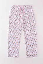 Load image into Gallery viewer, Premium pink christmas santa claus print women pajama pants