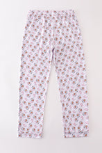 Load image into Gallery viewer, Premium pink christmas santa claus print women pajama pants
