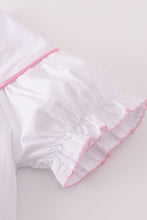 Load image into Gallery viewer, Premium white valentine heart embroidery dress