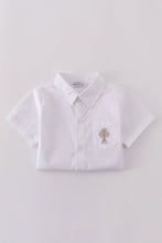 Load image into Gallery viewer, Premium cross embroidery button down shirt