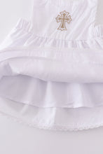 Load image into Gallery viewer, Premium cross embroidery romper