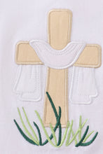 Load image into Gallery viewer, Premium White cross embroidery top