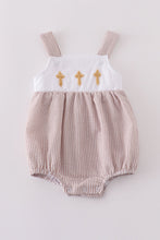 Load image into Gallery viewer, Premium brown cross embroidery bubble