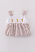 Load image into Gallery viewer, Premium brown cross embroidery bubble