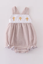 Load image into Gallery viewer, Premium brown cross embroidery bubble