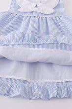 Load image into Gallery viewer, Premium Blue sailboat embroidery bloomer set