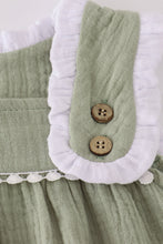 Load image into Gallery viewer, Premium sage ruffle dress