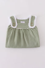 Load image into Gallery viewer, Premium sage ruffle dress