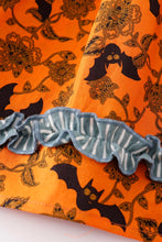 Load image into Gallery viewer, Platinum Yellow halloween print stripe dress