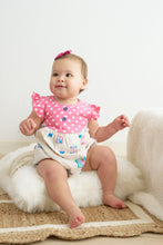 Load image into Gallery viewer, Platinum balcony print dot baby bubble