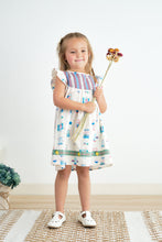 Load image into Gallery viewer, Platinum balcony ruffle dress